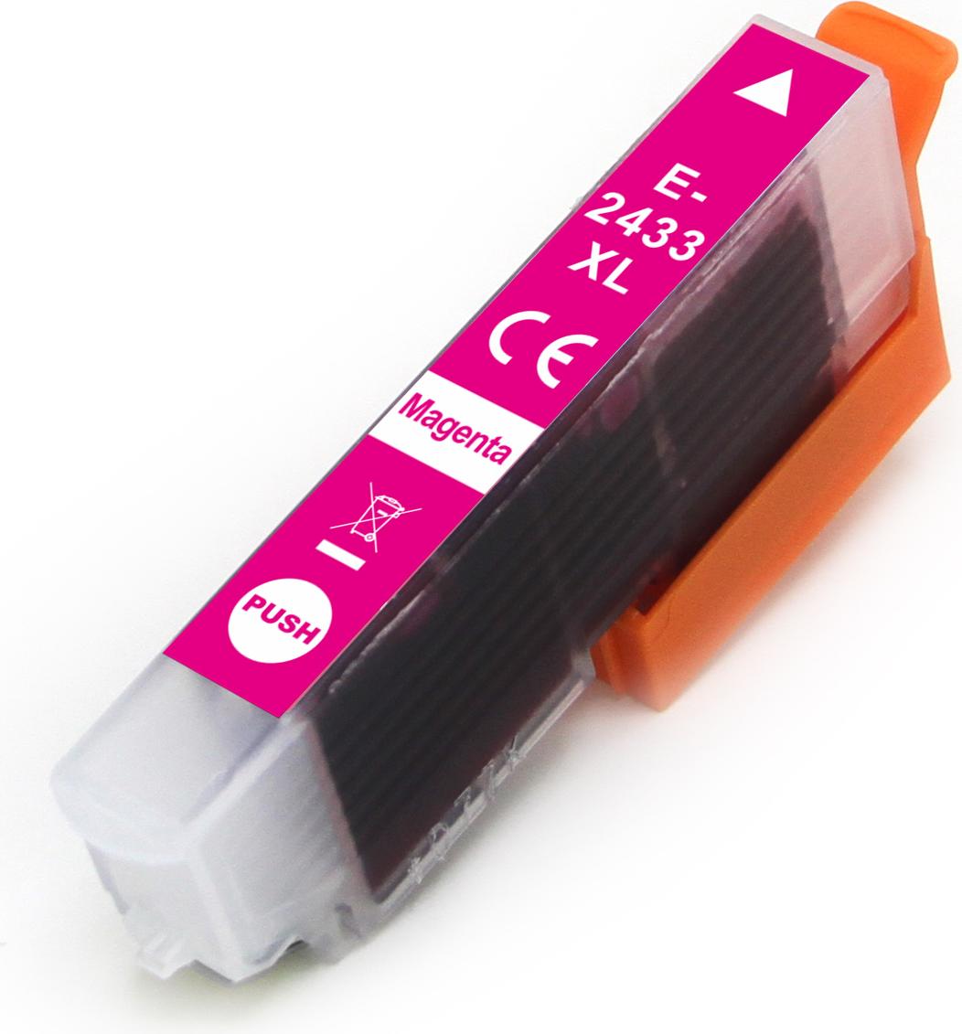 TECHTEK Tinte Ersetzt 24XL (C13T24334012) Kompatibel mit [Epson] Expression Photo XP-55, Expression Photo XP-65, Expression Photo XP-750, Expression