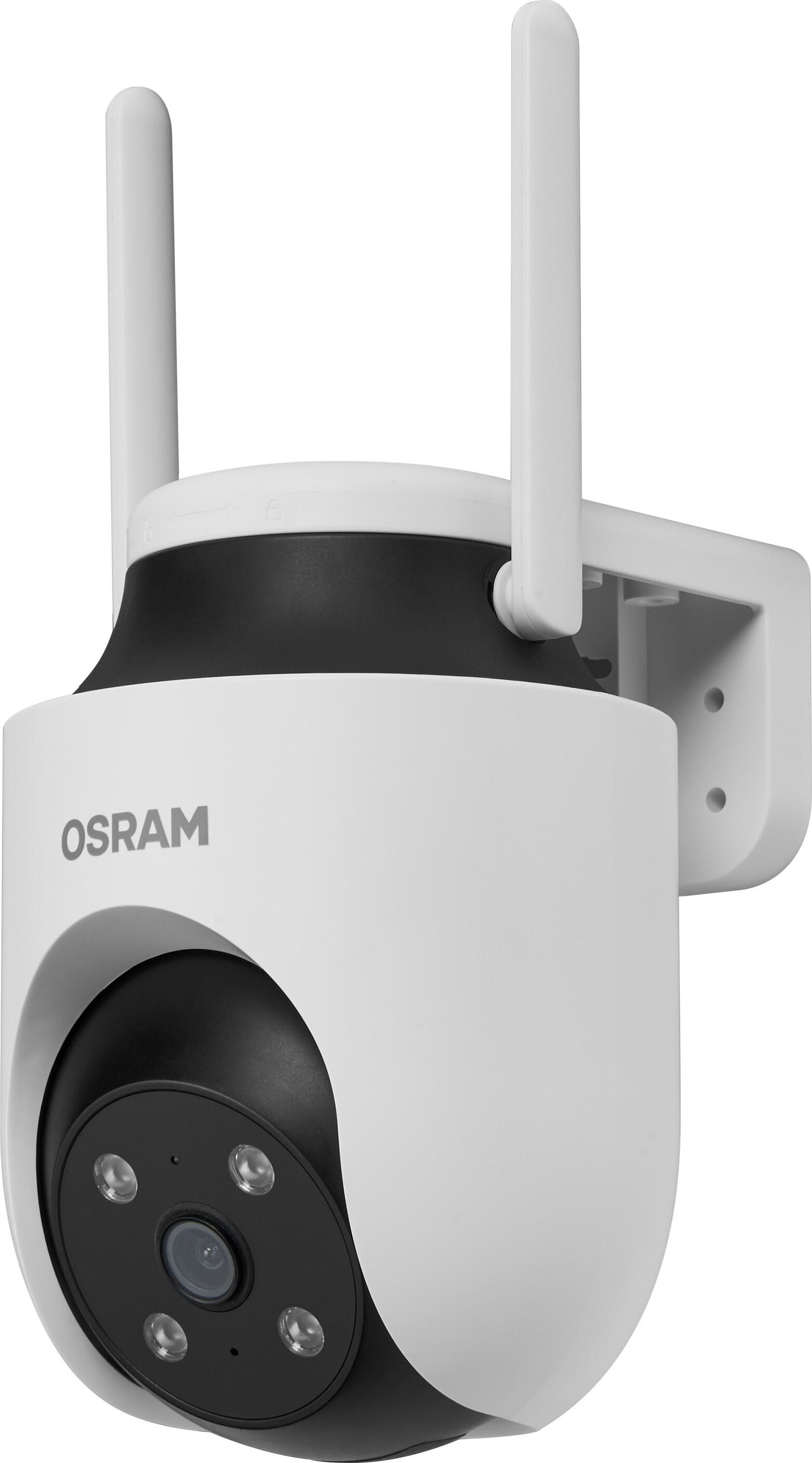 Vonkajšia kamera OSRAM SMART+ WiFi 360° 4MP 2K IP65, otočná, nočné videnie 10 m, kompatibilná s Alexa, vonkajšia, biela
