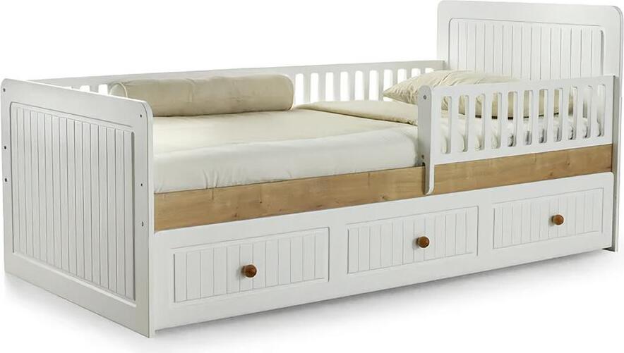 AEA Bettrahmen Kinderbett Bett Kinderzimmer Kinderzimmermöbel Weiße JVM4069943261660