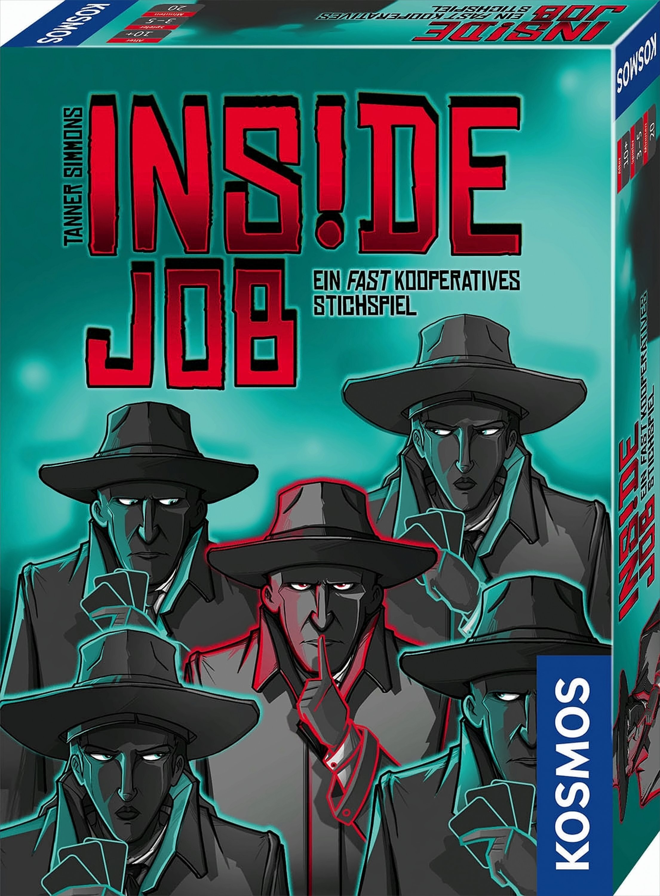 Kosmos Inside Job – Gioco Da Tavolo Di Spionaggio E Tradimento Per 3-5 Giocatori, Durata 20 Minuti, Dai 10 Anni In Su Con Variante A 2 - 2