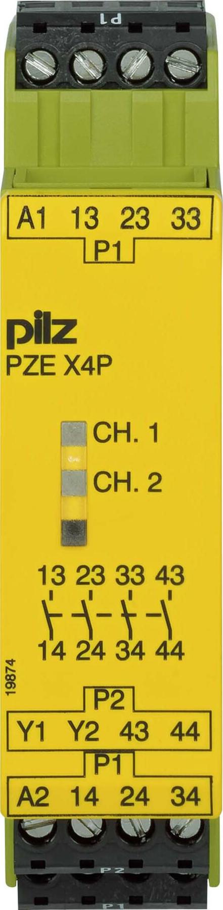 Pilz Kontakterweiterungsblock 24VDC 4n/o PZE X4P, 777585