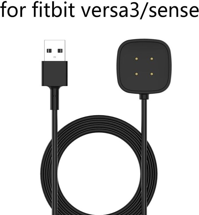 mitcomm USB Ladekabel Kabel ,Für Fitbit Versa 3,Für Fitbit Versa 4,Für Fitbit Sense,Für Fitbit Sense 2e Smart Watch Magnetisch Ladegerät Fuer-Fitbit-Versa-3-4-Sense-Sense-2-Ladekabel-1M