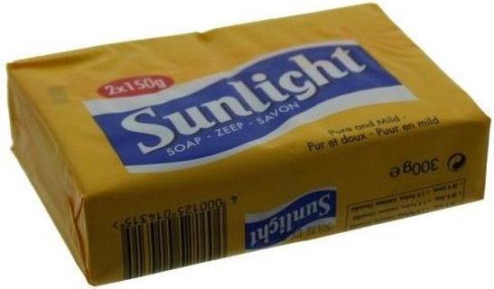 VDP Sunlight Haushaltsseife - 1 Packung mit 2 Stück Seife à 150 Gramm