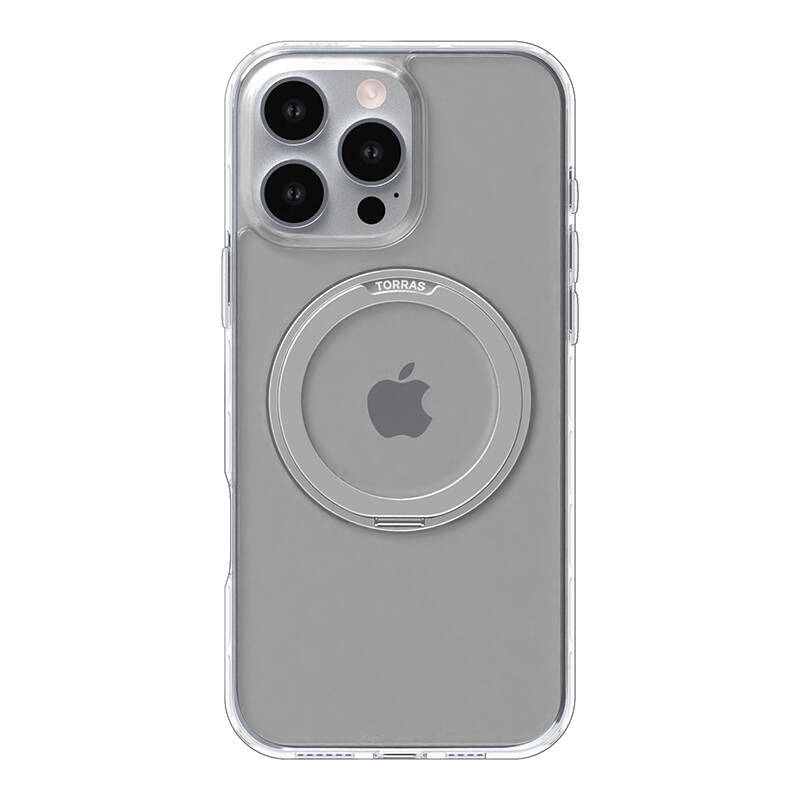 Torras Ostand Pro Hülle für iPhone 16 Pro (Transparent) 344276