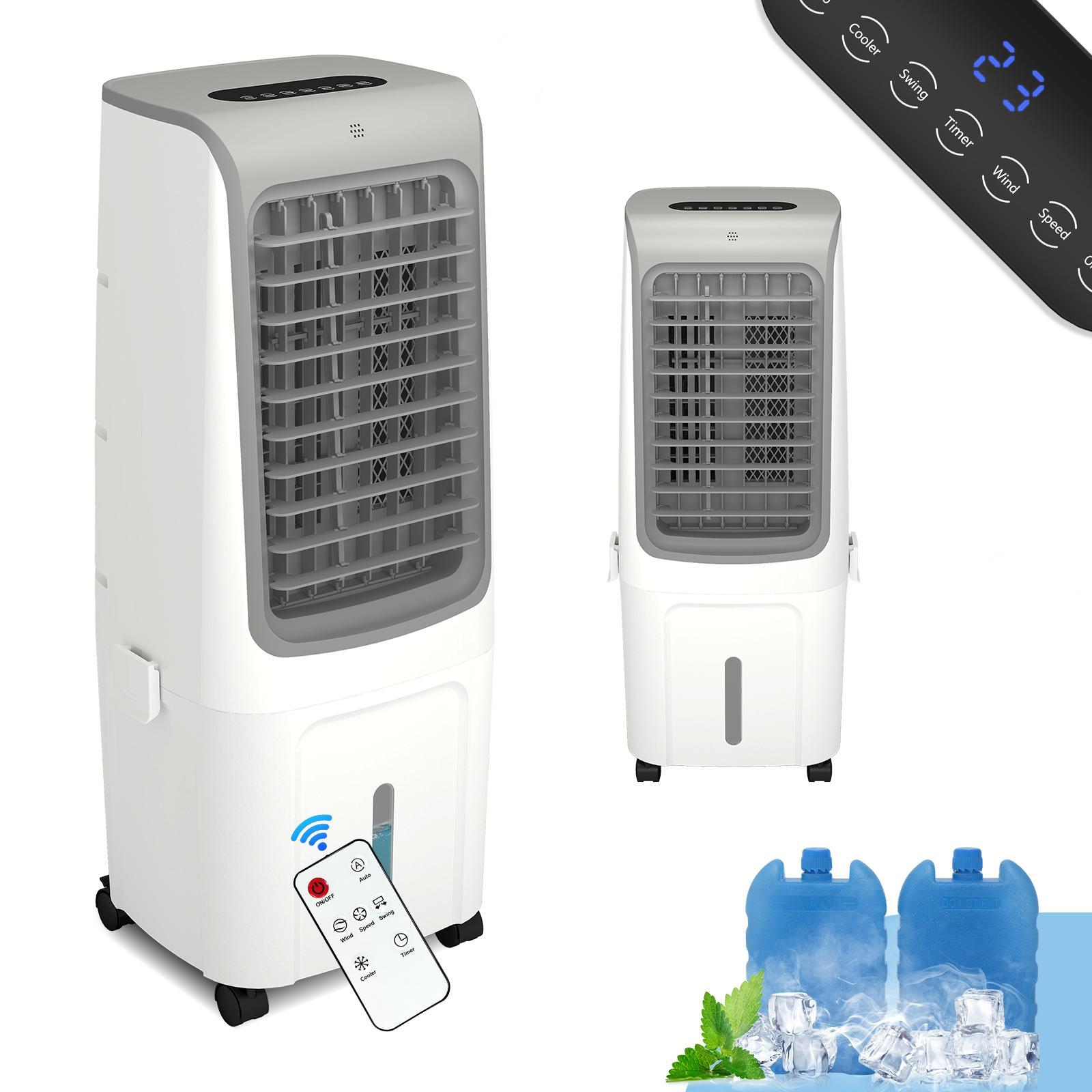 Puluomis 3-in-1 Luftkühler 20L mit Wasserkühlung, 3 Stufen und Modi, 120° Ventilator ,