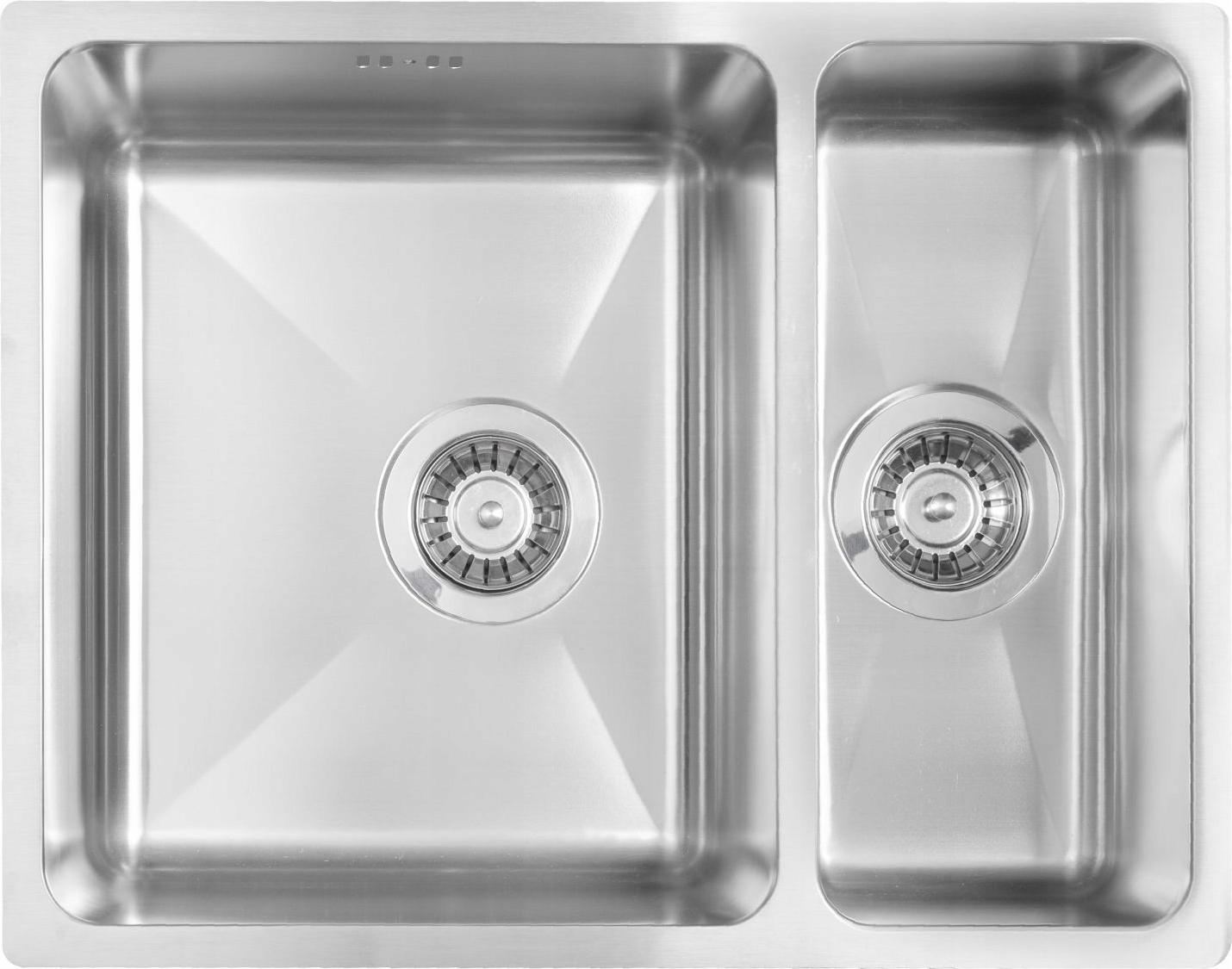 DEANTE Eingerichtete Edelstahl Spüle 1,5 Becken 58x44cm