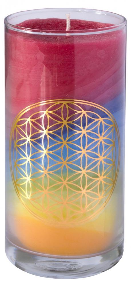 Saraswati GBR Kerze "Summer BDL" im Glas Stearin 14cm