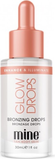 MineTan Glow Drops Enhance and Illuminate Bronzing Drops 1oz 30ml Full Size MineTan Self Tan Glow Drops Bronzing Drops 30 ml