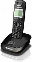 Panasonic KX-TG2511FX, DECT-Telefon, Freisprecheinrichtung, 50 Eintragungen, Anrufer-Identifikation, Schwarz