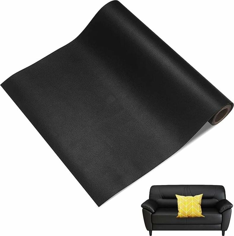 Fokelyi Rouleau Adhesif Cuir, Patch Réparation En Cuir, Simili Cuir Autocollant, Cuir Patch Réparation, Cuir Patch Kit, Pour Réparation Et Rénovation De Cuir De Meubles De Canapé Siege Auto, 35 x 137 cm KAU-ED-LYS-PH-20251020-201