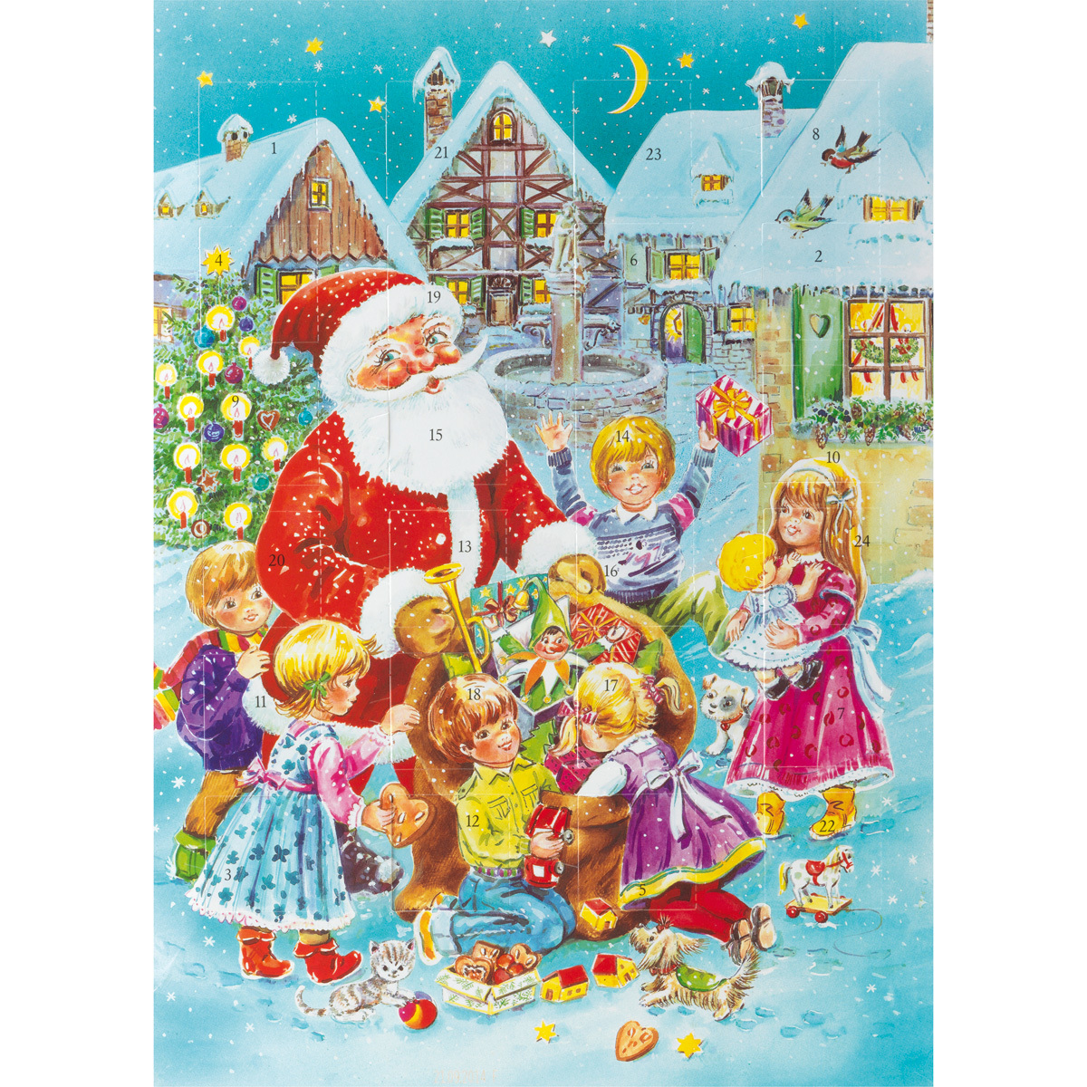 Wawi Adventný kalendár 4 rôzne adventné kalendáre s motívom 75g