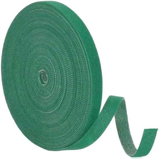 Famanu Pflanzenbinder Klettband - 10 mm breit - verstellbare Pflanzenbänder für Garten und Pflanzenunterstützung - grün B0D8SNTGZR