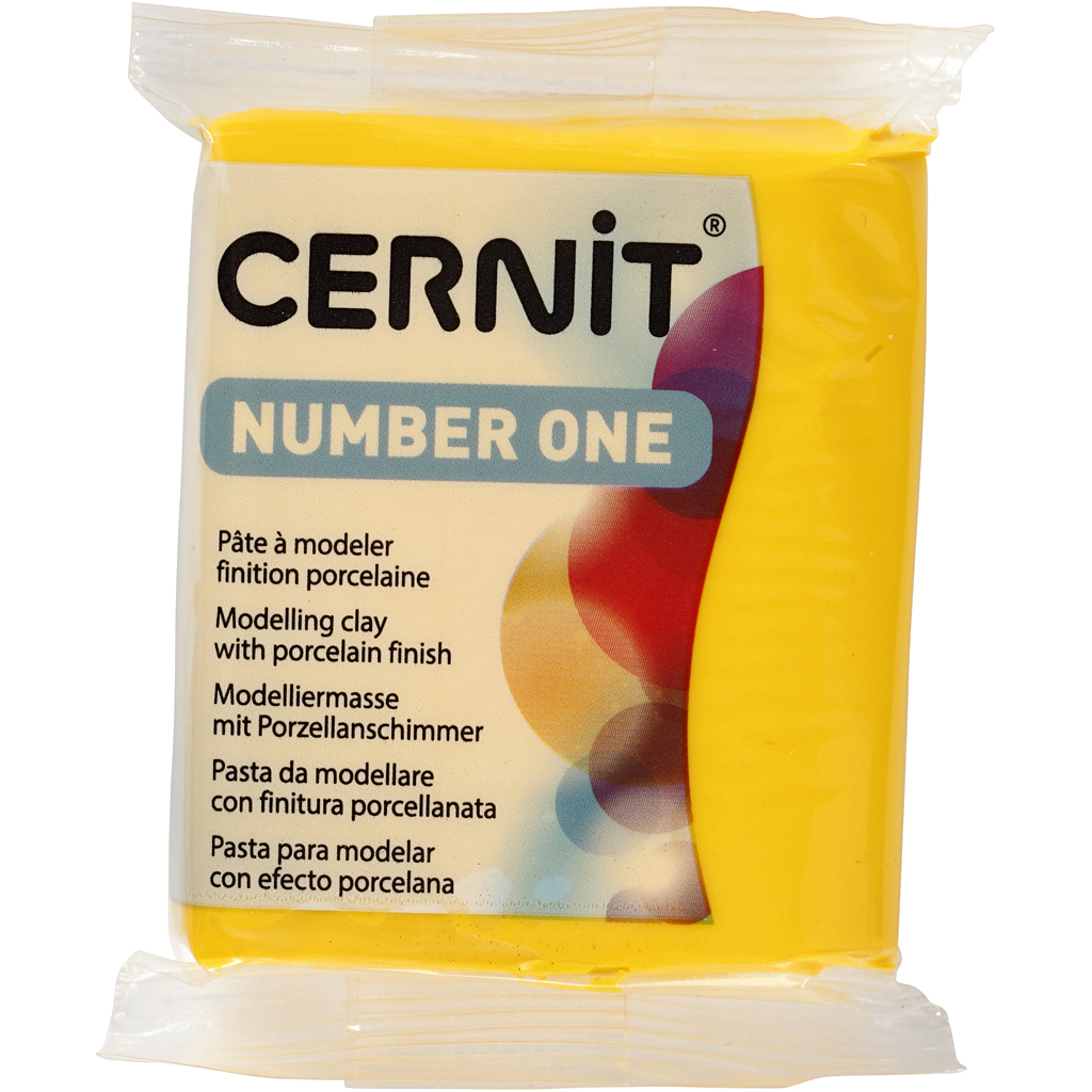 Cernit Polymer Clay N°1 Polymer-Ton Yellow 56 g CE0900056700C