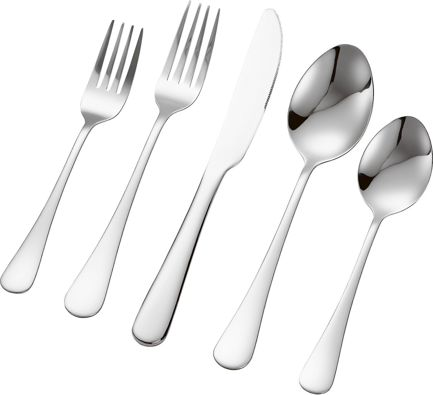 Zerbaco 30-tlg. Besteckset Besteck Essbesteck Messer Gabel Löffel 6 Personen