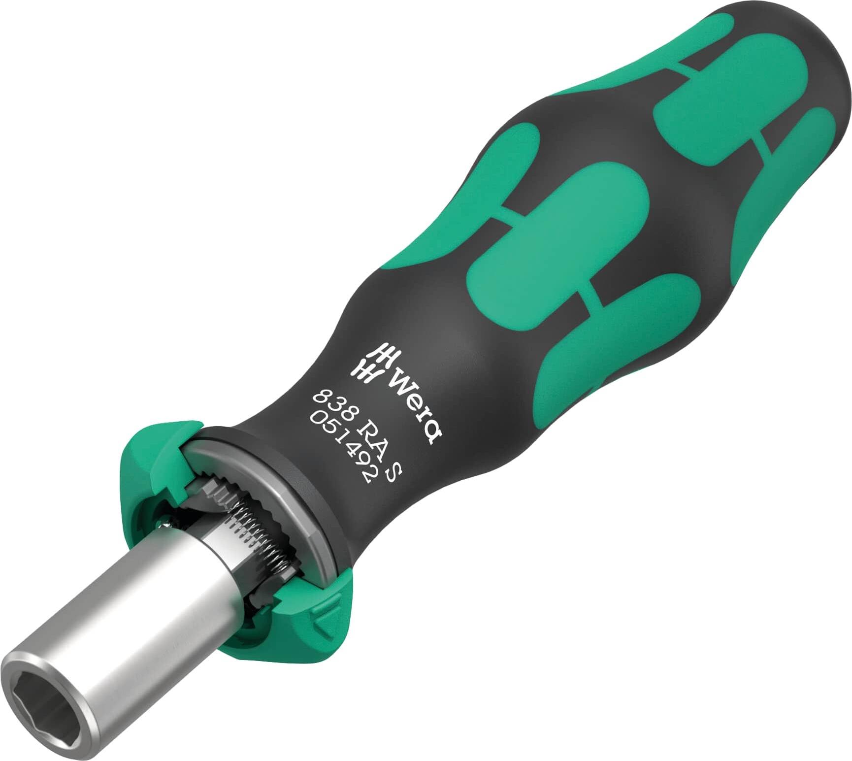 Wera 05051493001 838 RA-R M Bithandhouder met ratelfunctie - 1/4x123,5mm