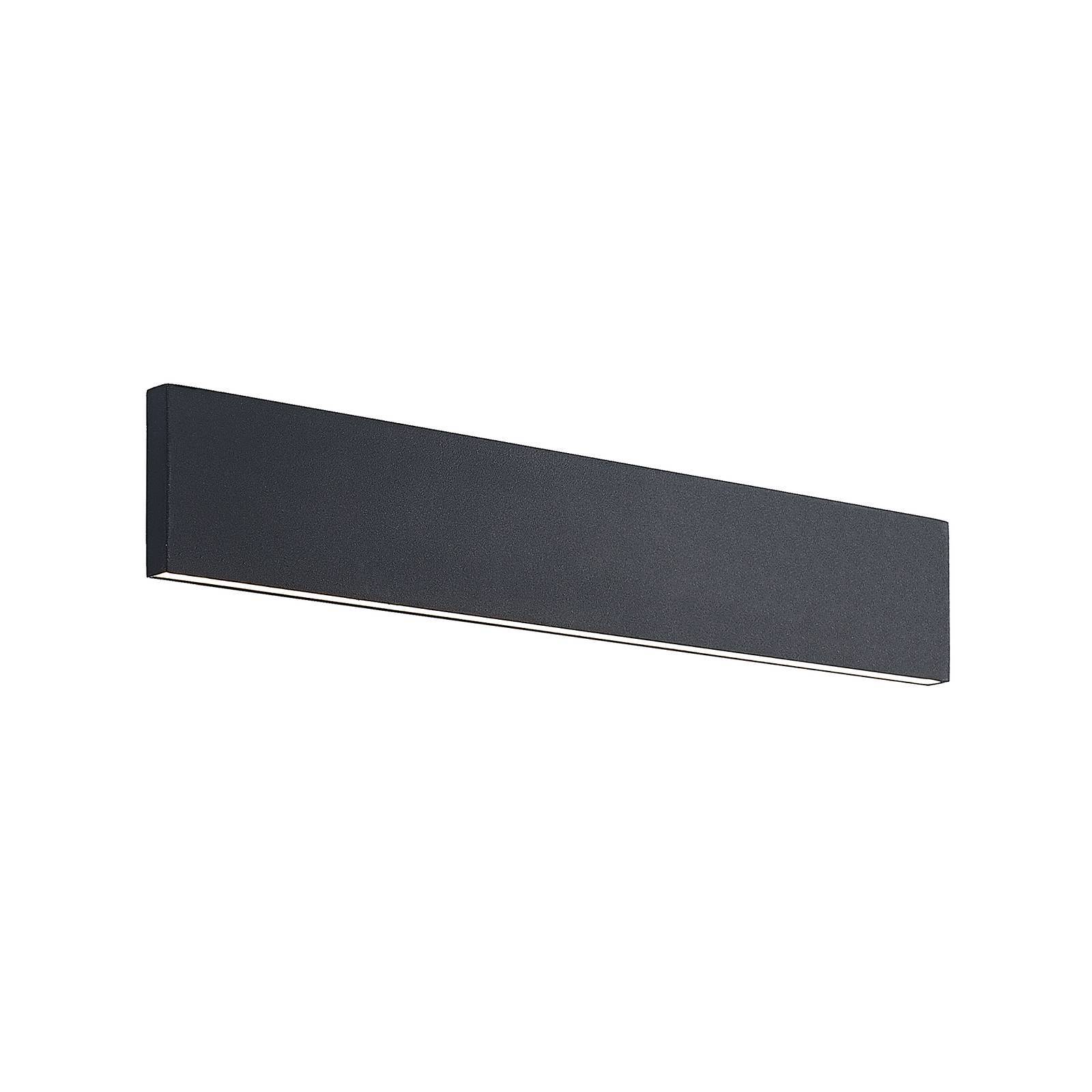 Lindby LED-Wandlampe Ignazia, 47cm, schwarz, Metall, up/down 9627069