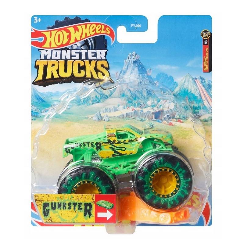 Mattel Gunkster Hot Wheels 1:64 Monster Trucks 9 cm HWC61