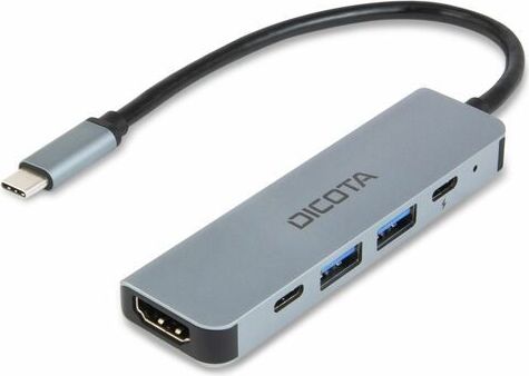 Dicota USB-C 5-in-1 Video Hub 4K PD 100W silver D32060
