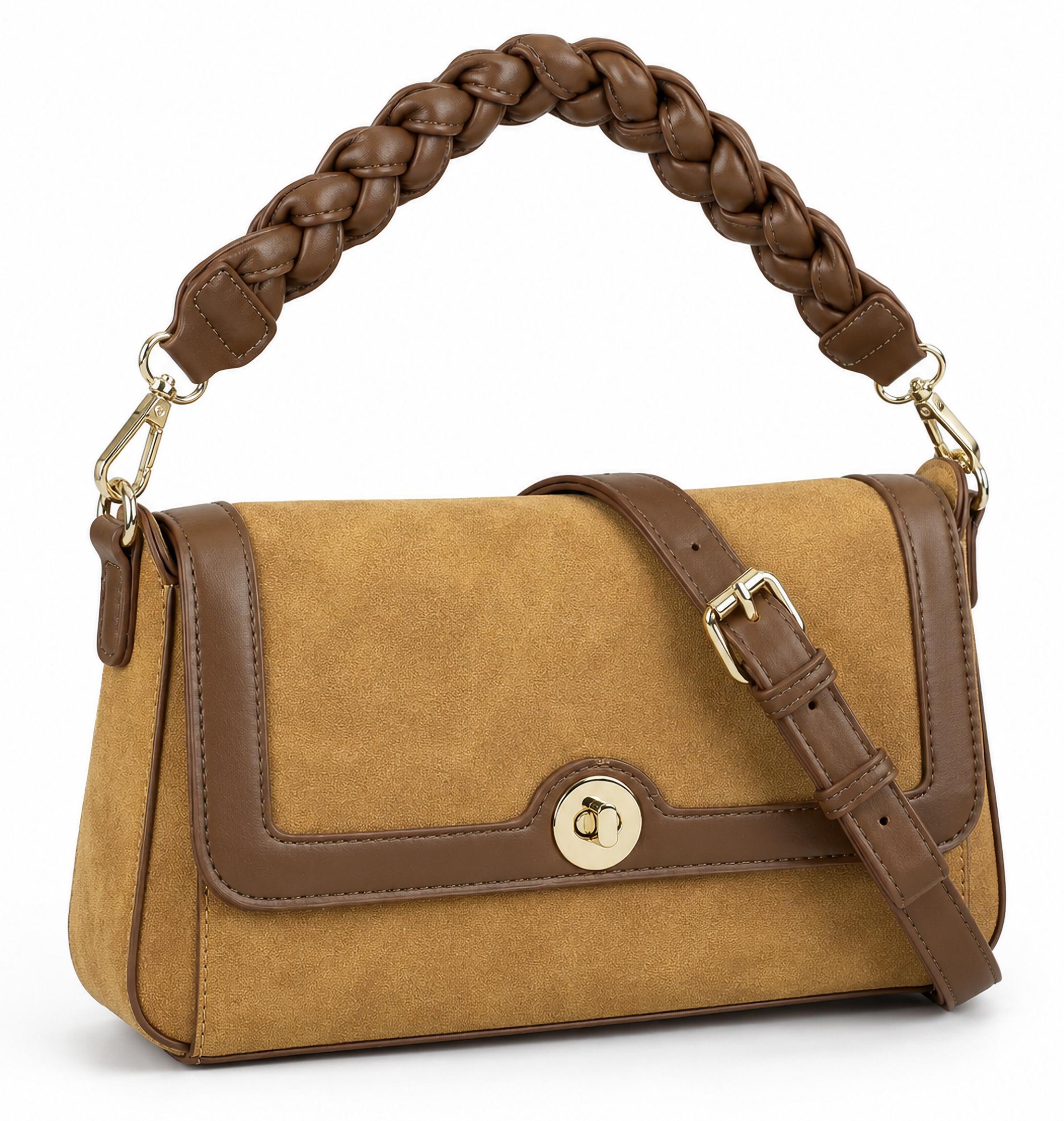 Schultertasche Brown Elegante Schultertasche von collezione alessandro