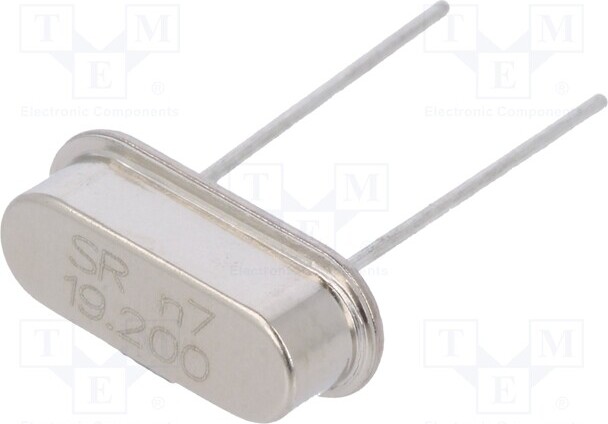 TNE 2x Resonator: Quarz THT 30ppm 20pF 19,2MHz HC49-S 19.2M-49S-SR Quarzresonatoren _1GH_19.2M-49S-SR