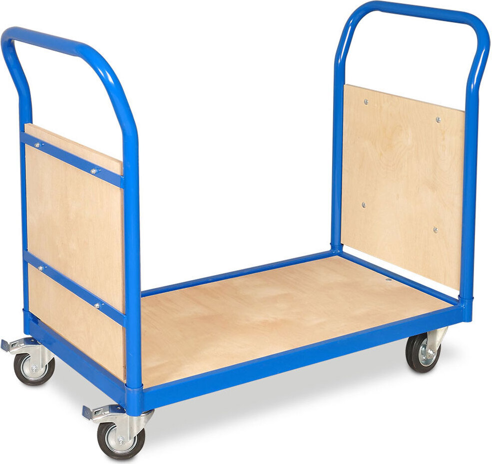 BRB Lagertechnik Zweiwandwagen, LxBxH 1130x500x890 mm, Trgkf 250 kg, 2 Lenk- und 2 Bockrollen 76506