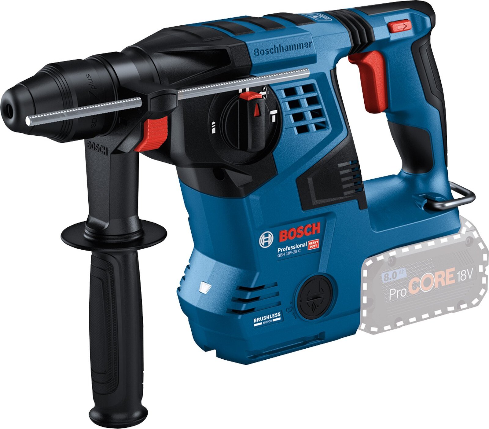 Bosch Professional GBH 18V-28 C solo SDS-Plus akumulátorové vŕtacie kladivo 18 V Li-Ion bez akumulátora, bez nabíjačky (0611920000)