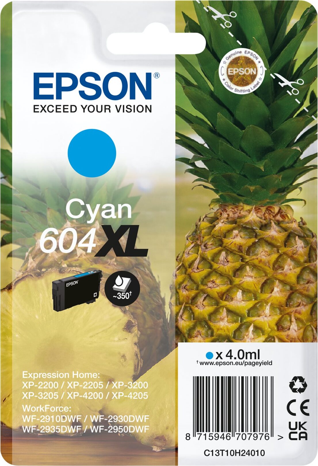 Tlačová kazeta Epson 604XL, 1 kus(y), kompatibilná s vysokou (XL) výťažnosťou