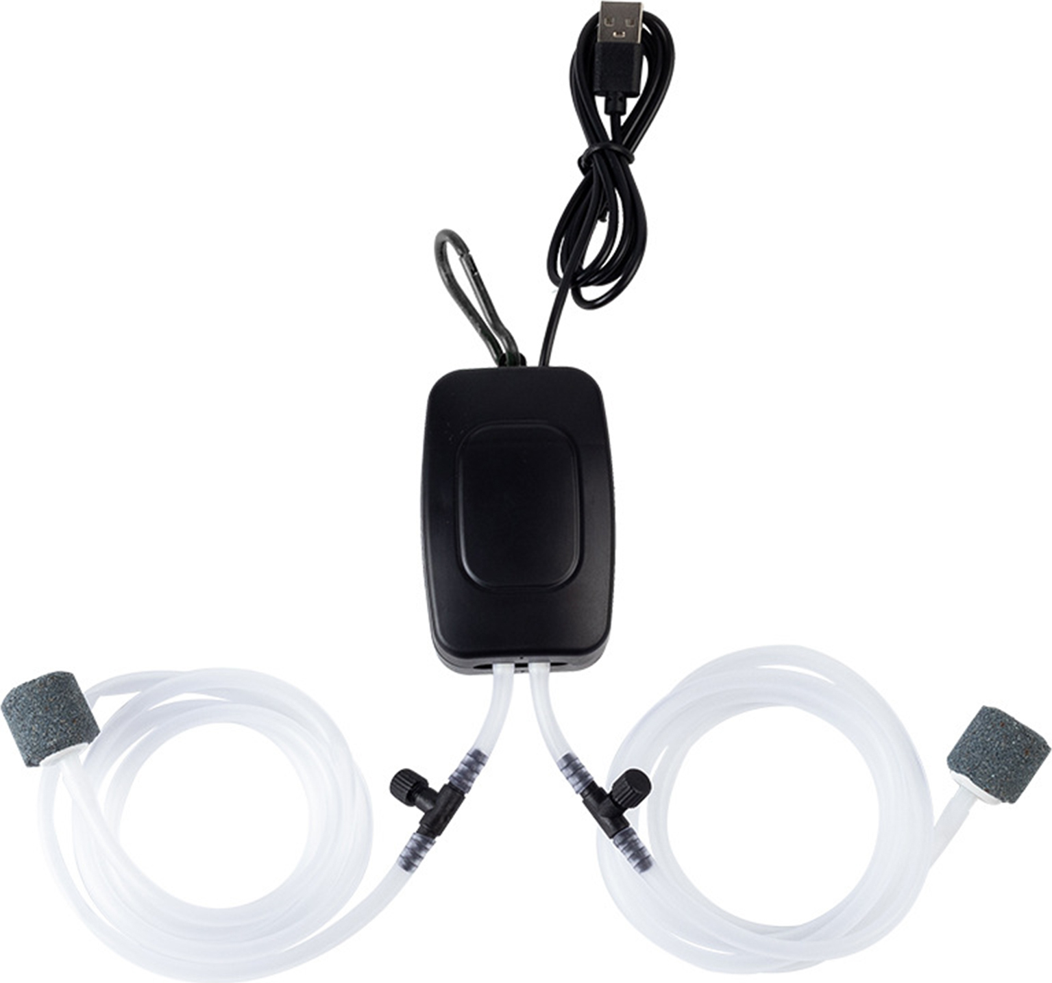 Homedvery Mini-Aquarium-Luftpumpe, leise, energieeffizient, Aquarium-Zubehör, kompakte, tragbare Sauerstoffpumpe mit USB-Aufladung für die Sauerstoffversorgung zu Hause und im Freien beim Angeln 4103847@ Hdvery