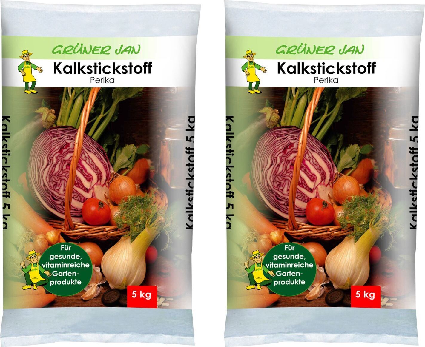 Grüner Jan 2er Set Kalkstickstoffdünger 5kg Kalk Stickstoff Spezialdünger Nährstoffdünger 75919