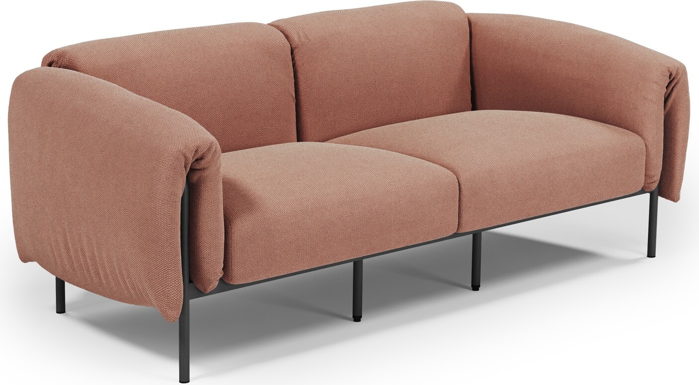 Outdoor 2-Sitzer Sofa Zuzu Gartenlounge 184x96 Rot