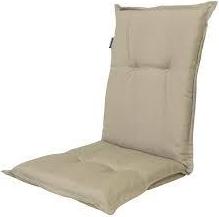 Madison Tuinstoelkussen Panama Jute für niedrige Rückenlehnen, 106x46cm, 6cm dick, mit Befestigungsmöglichkeiten