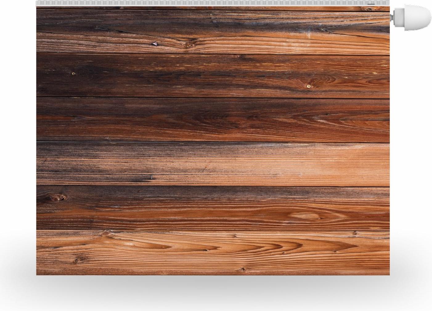 HUBDECO Magnetický kryt na radiátor 80x60cm Magnetický kryt na radiátor Tmavý vzor drevenej dosky Vodotesný, Zvýšená odolnosť proti oderu, Kryt na radiátor