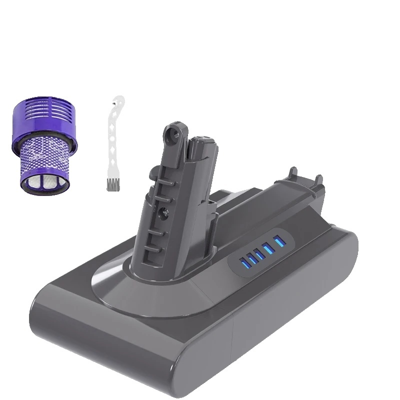 Batéria do vysávača Dyson, kompatibilná s modelmi V6-V10, batériový článok Sony, BIELA