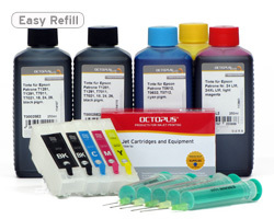 Náhradná sada pre Epson 26 s čipmi na automatický reset a 5x250 ml atramentu