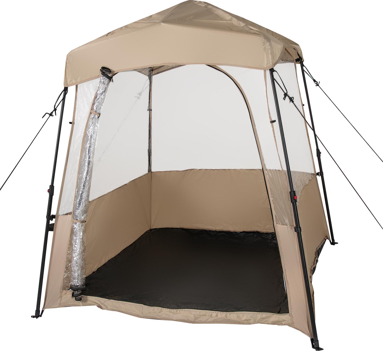 GOPLUS Pop up Zelt, Sportzelt mit wetterfestem Dach, Metallheringen, Windseilen & Tragetasche, Schutzzelt für Sportveranstaltungen, 160×160×174 cm