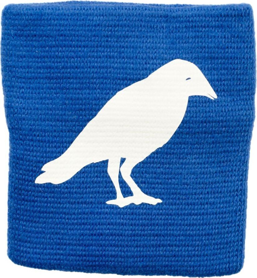 Schweißband Pulswärmer Reißverschluss Geldbörse Miniblings Rabe Krähe blau TEX03Nov18Ma