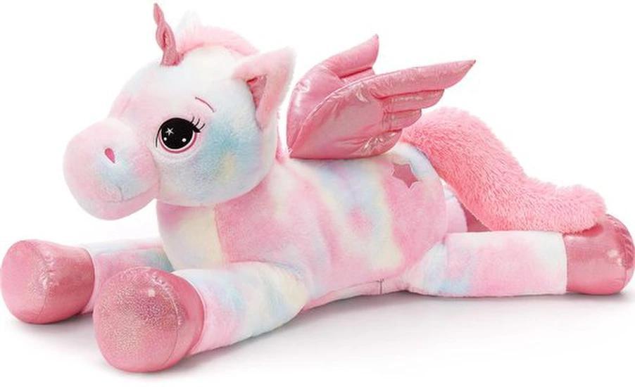 OEM Große Einhornpuppe mit Flügeln in lebhaften Farben für Kinder 2026