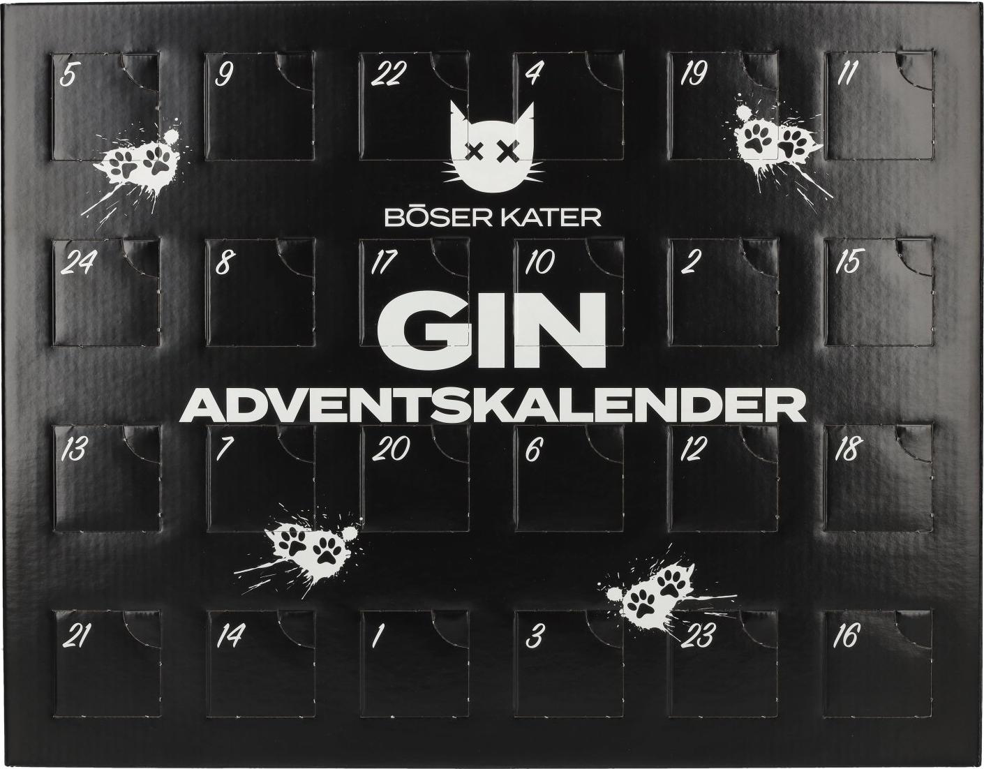 Edelobstbrennerei Schleihauf GmbH BÖSER KATER Gin Adventskalender 36,9% Vol. 24x0,025l