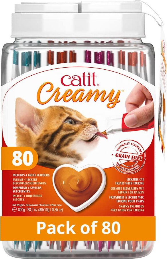 Catit cremiges, sortiertes Glas, 80 x 10 g