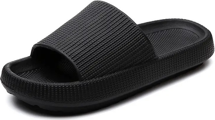 Penové papuče kúpacie topánky pánske dámske kúpacie papuče - FLIPSY Black 36/37