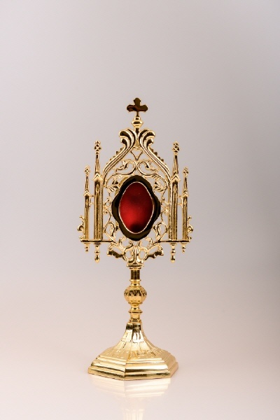 HECK Kirchenbedarf Reliquiar vergoldet (Höhe 35 cm) HK30637.01
