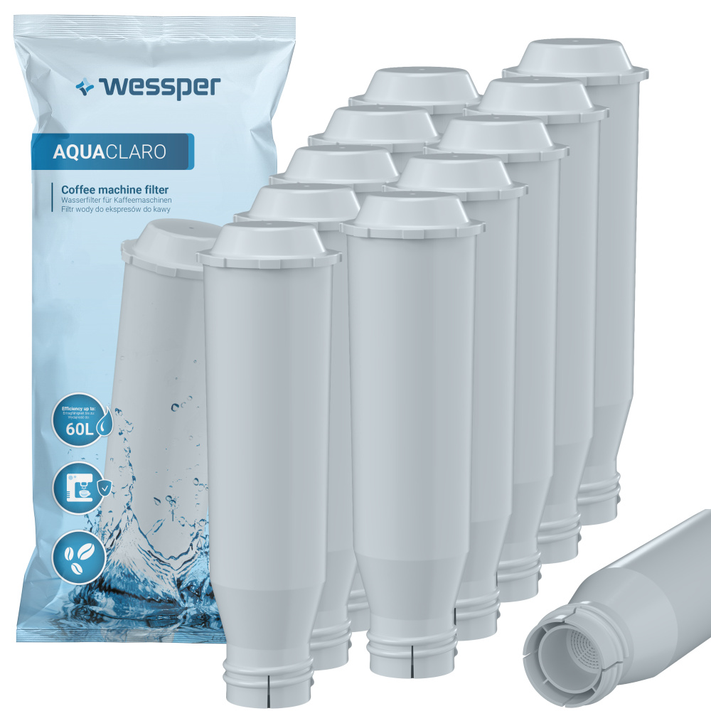 10 Wasserfilter Patronen Ersatz für Krups F088 Claris Wessper AquaClaro