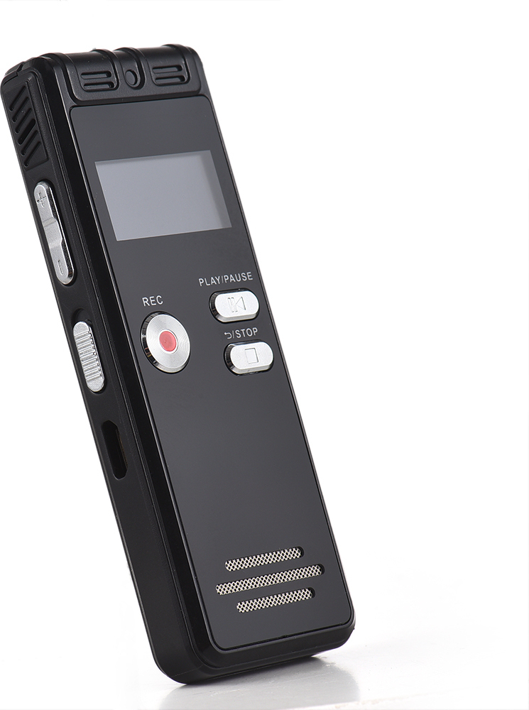Douself Digitaler Sprachrekorder, Rauschunterdrueckung, sprachaktivierter Audiorecorder mit Wiedergabe, kleiner Sprachrekorder fuer Interviews/Meetings/Vorlesungen