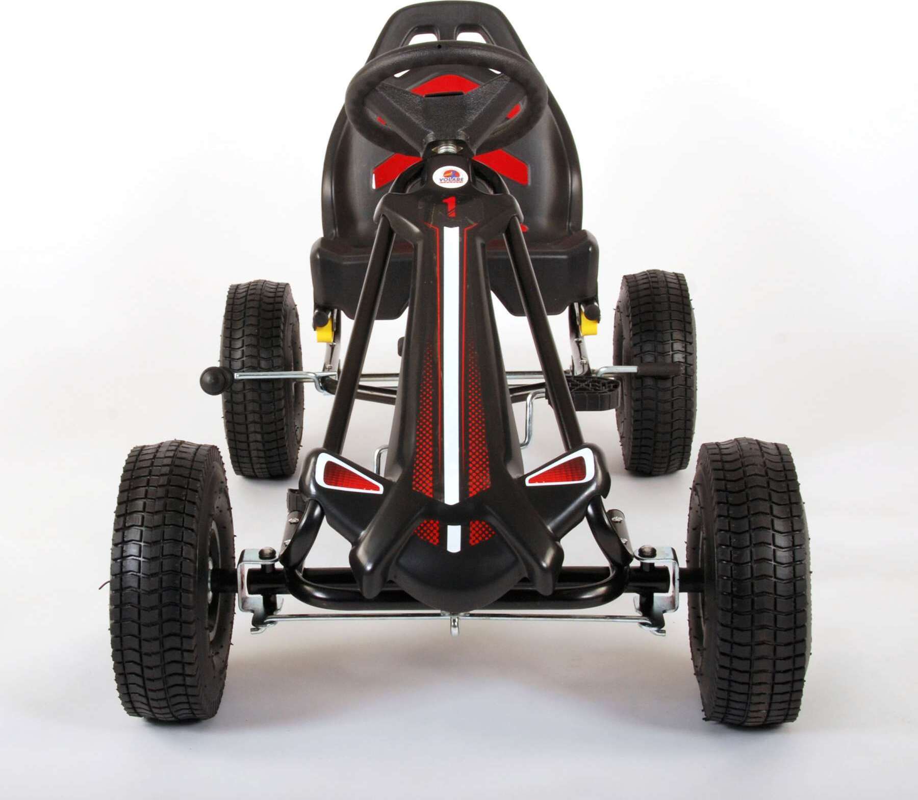 TPFSports Go Kart Rennwagen - Jungen - eine Handbremse - Schwarz TPFSP-FR-643