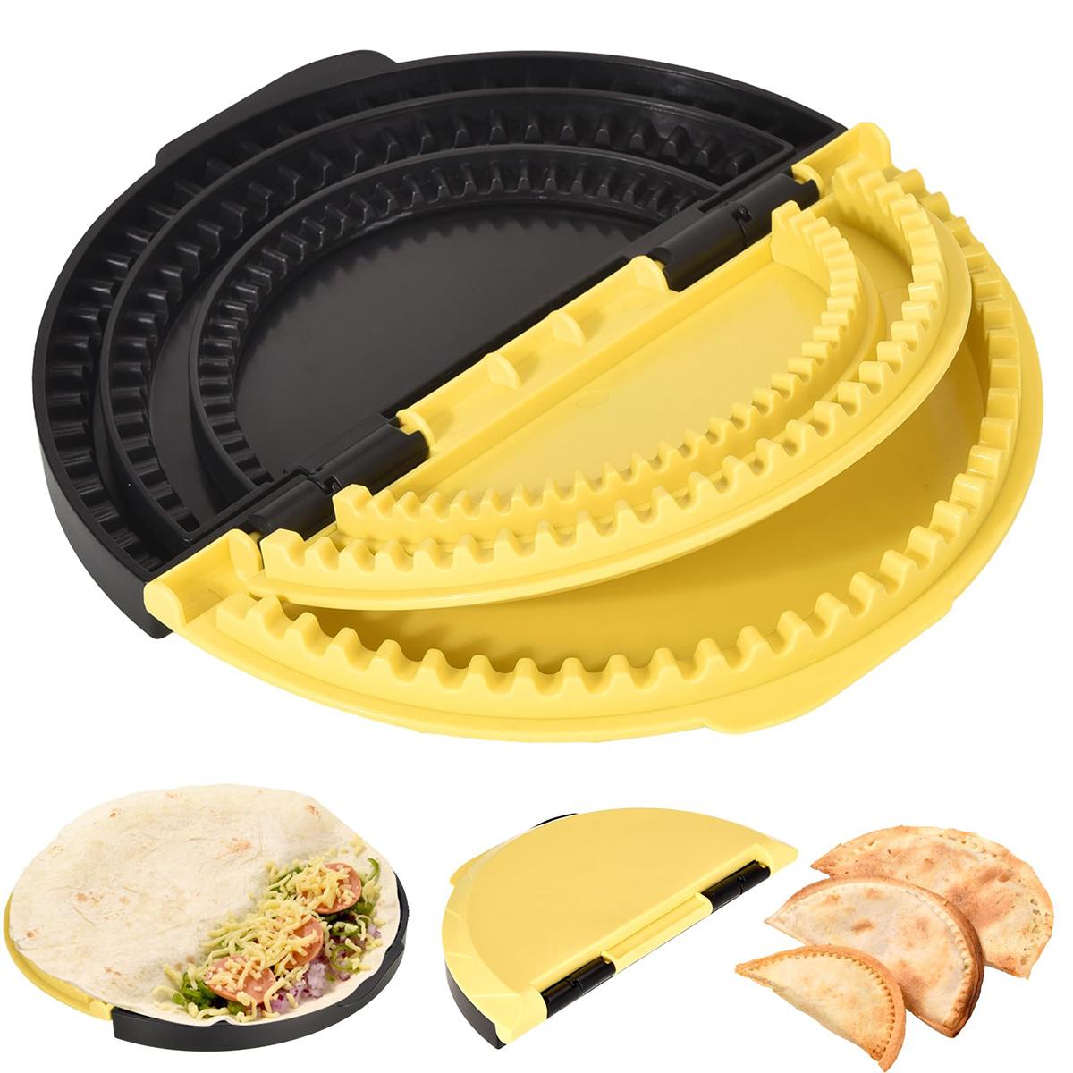 Novzep 3-in-1 Tortilla Sealer und Quesadilla-Maker für 25 cm + 20 cm + 15 cm Wraps Tortilla Verschlussgerät, für Burritos, Tacos, Dumplings,Sandwiches KAUF-ALRI-KF2507-018