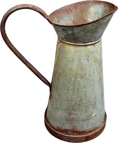 Gwenys Haus Deko Wasserkrug Zink/Rost