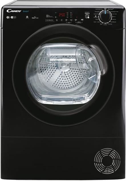 CANDY CSE C9DBEB-47 Smart Kondenstrockner - 9 kg - Standardmotor - - Verbunden - Schwarz CAN8059019037875