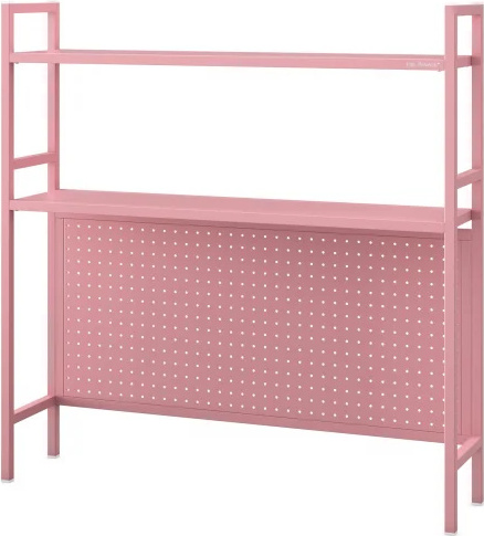 JAN NOWAK Schreibtisch Tischregal Schreibtischregal Aufsatzregal Schreibtischaufsatz JENNY, 950 x 980 x 220 mm, rosa 1640