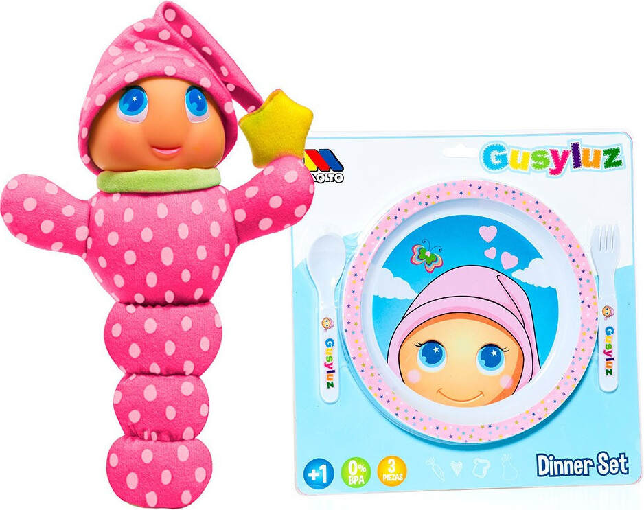 Molto Gusy Luz® Pink + Kindergeschirr Ed. Pink 387/WEB1