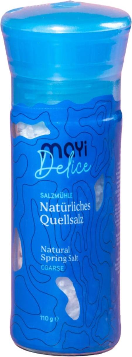 Mayi | Quellsalz grobkörnig mit Salzmühle 110g 361899